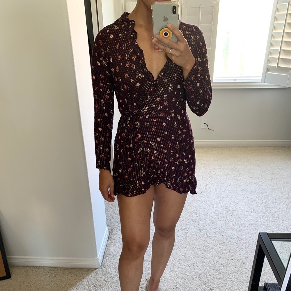 Stitch & Feather Boutique Floral wrap dress